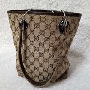 Gucci canvas monogram tote